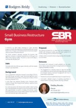 Case Study of a Small Business Restructure of a Gym
